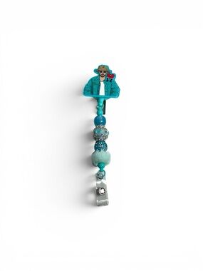 Bad Bunny Beaded Badge Reel
